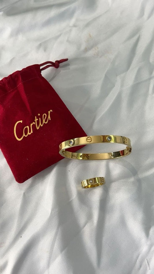 Love bracelet and ring combo
