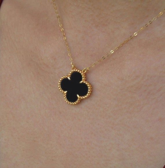 Black Arpels necklace